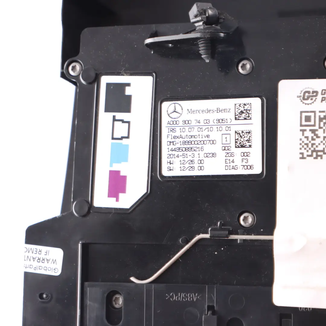  Luz Interior Mercedes C117 W176 W246 Luz Techo Panel Control Negro - SKU A0009007403 - Número de pieza A0009007403
