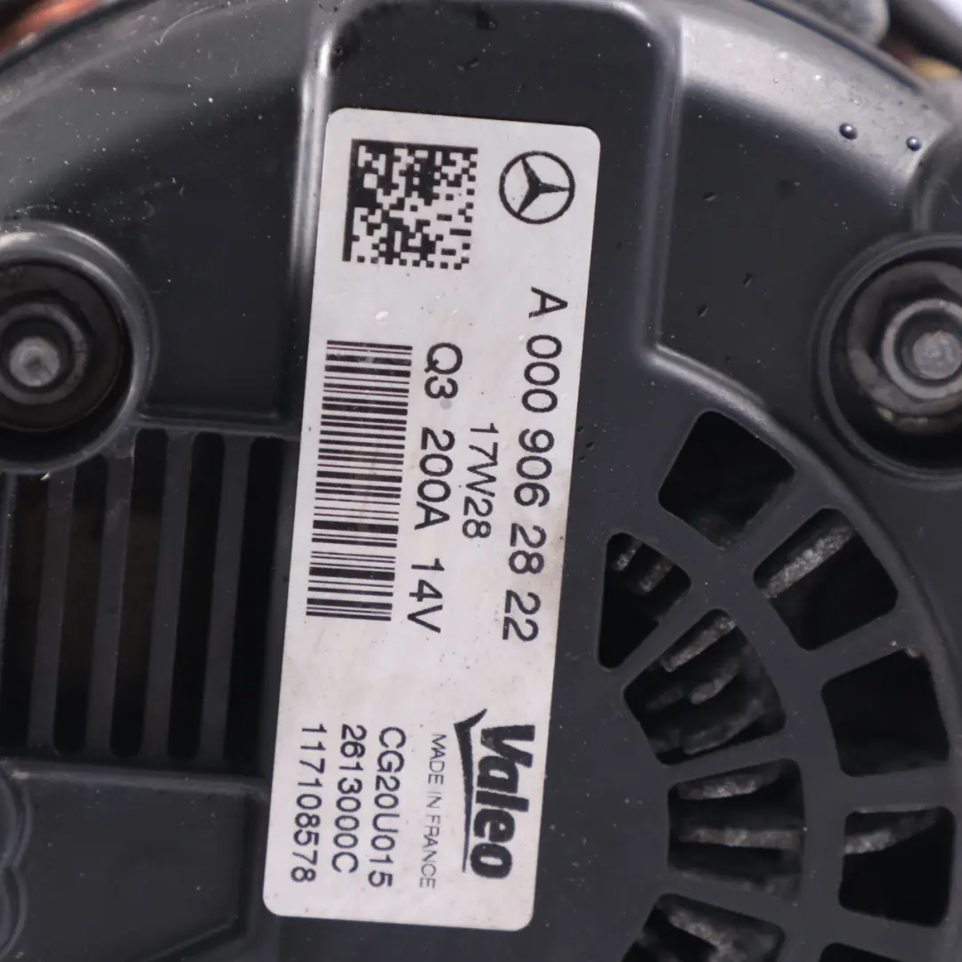  Alternateur Générateur Mercedes W207 W212 W906 Moteur Diesel 200A 14V LRA03818 - SKU A0009062822-1 - Numéro de pièce A0009062822