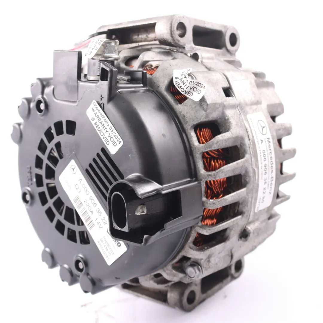  Alternator Mercedes W212 Engine Generator 220A Valeo - SKU A0009063522 - Part number A0009063522