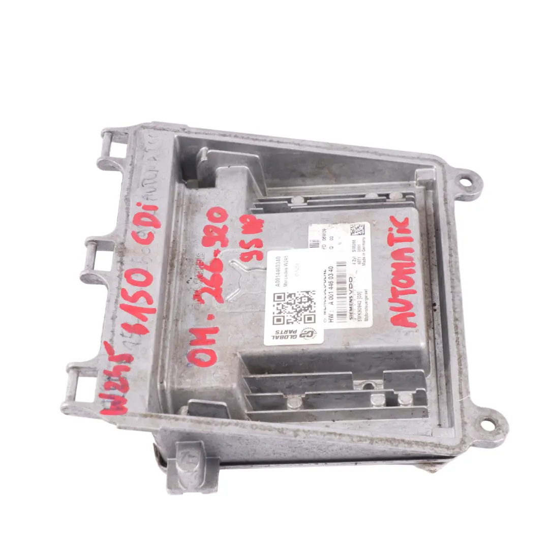 OM266.920 Modulo centralina motore ECU per Mercedes W245 B150 CDI con numero di parte A0014460340 Mercedes W245 B150 CDI OM266.920 Modulo centralina motore ECU - SKU A0014460340 - Numero di parte A0014460340