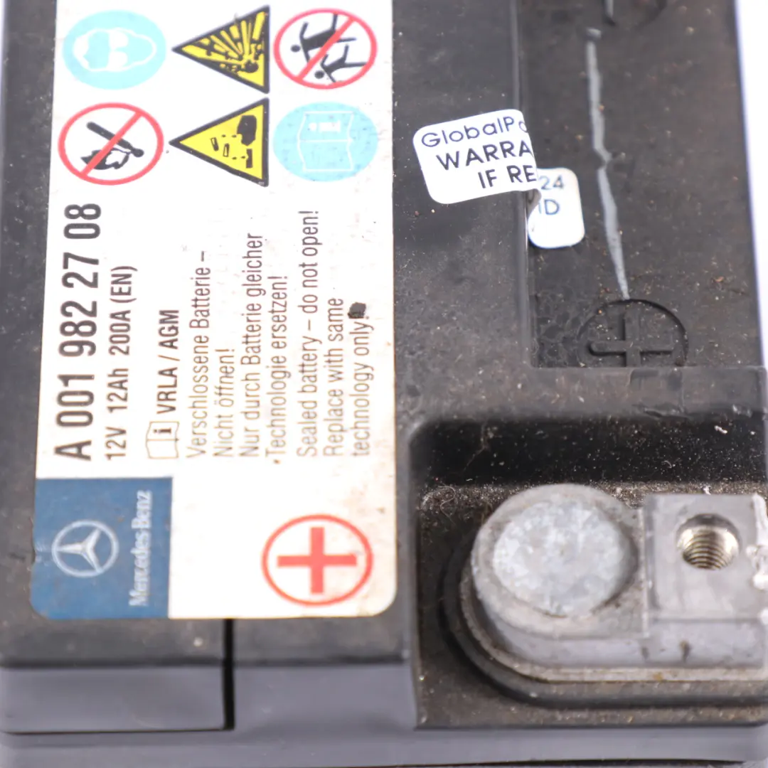 Batería Auxiliar Adicional Generador para Mercedes ML W166 C216 W221 con número de pieza A0019822708 Mercedes ML W166 C216 W221 Batería Auxiliar Adicional Generador - SKU A0019822708 - Número de pieza A0019822708