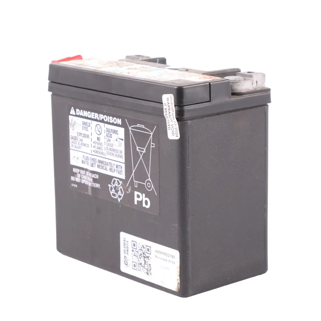 Auxiliary Additional Generator Battery to Mercedes ML W166 C216 W221 with Part number A0019822708 Mercedes ML W166 C216 W221 Auxiliary Additional Generator Battery - SKU A0019822708 - Part number A0019822708
