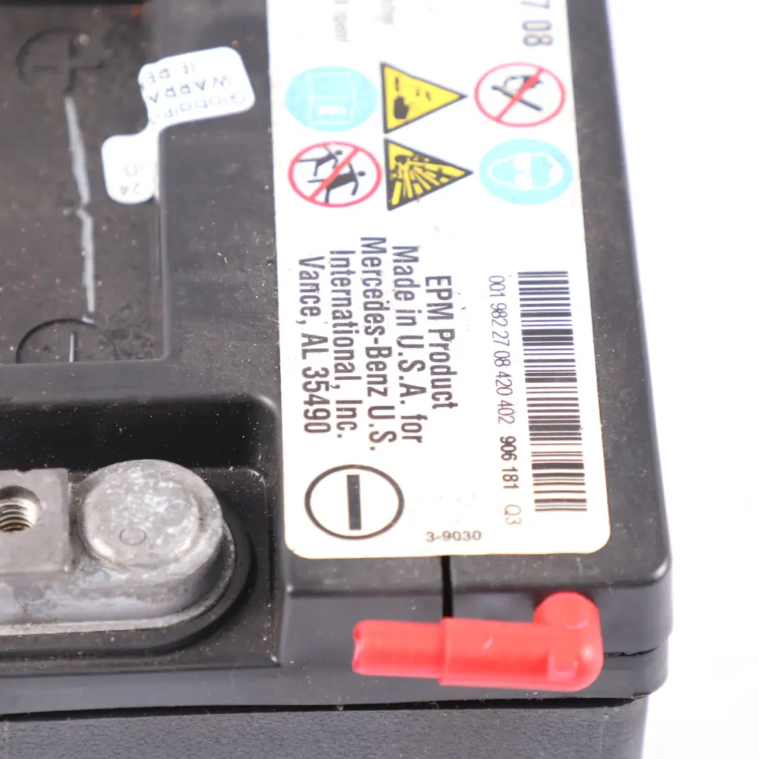 Mercedes ML W166 C216 W221 Batería Auxiliar Adicional Generador - SKU A0019822708 - Número de pieza A0019822708