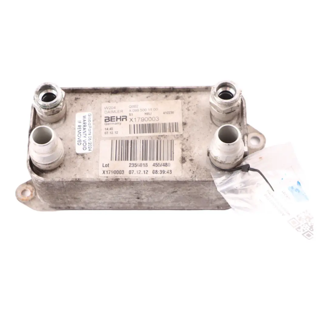 Echangeur Mercedes W204 W212 OM642 Refroidisseur d'huile diesel A6421800165 pour à propos du numéro de pièce A0995002300 Echangeur Mercedes W204 W212 OM642 Refroidisseur d'huile diesel A6421800165 - SKU A0995002300 - Numéro de pièce A0995002300