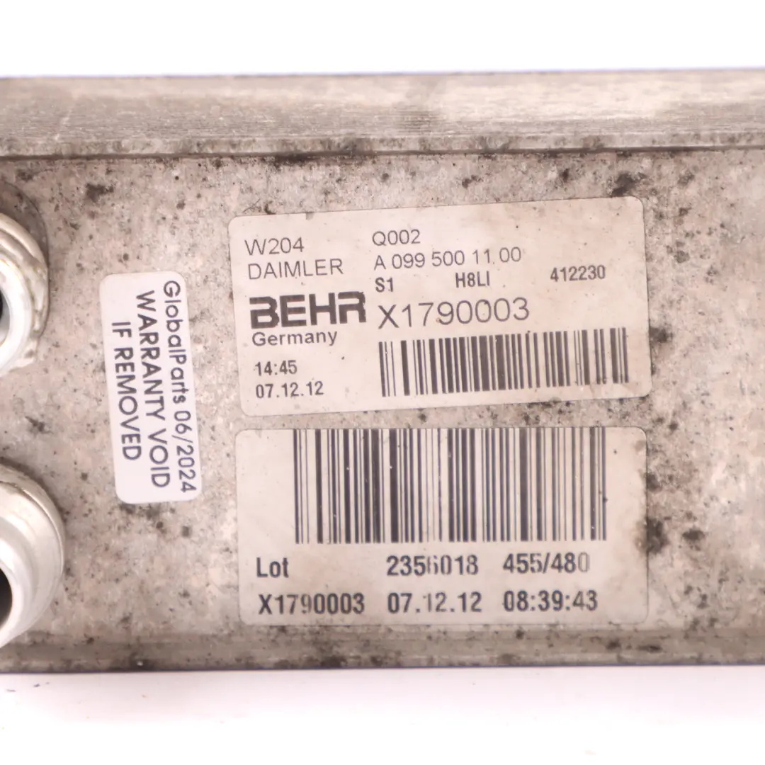  Heat Exchanger Mercedes W204 W212 Oil Cooler Transmission Radiator A0995001100 - SKU A0995002300 - Part number A0995002300