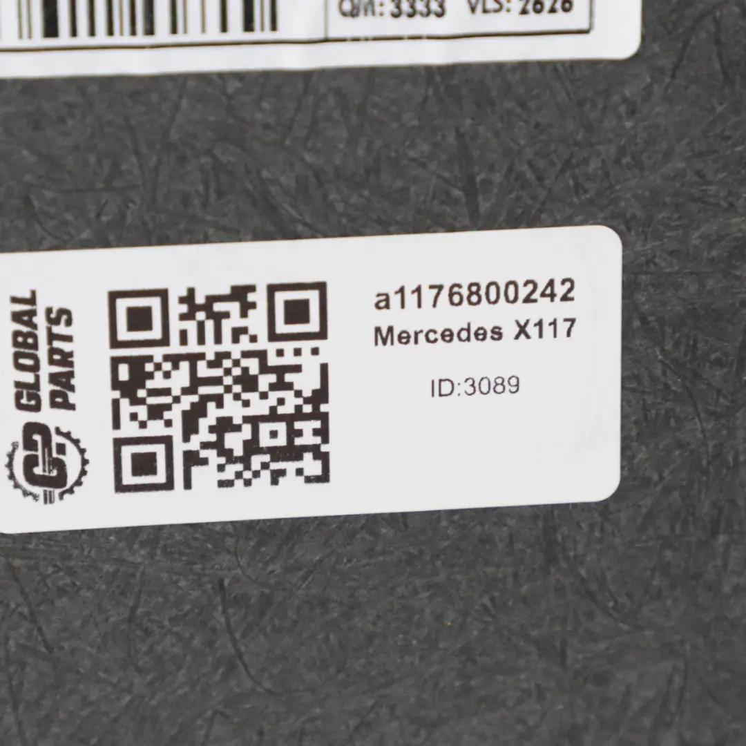 Boot Trunk Floor Rear Loading Trim Panel Carpet Black to Mercedes X117 with Part number A1176800242 Mercedes X117 Boot Trunk Floor Rear Loading Trim Panel Carpet Black - SKU a1176800242 - Part number A1176800242