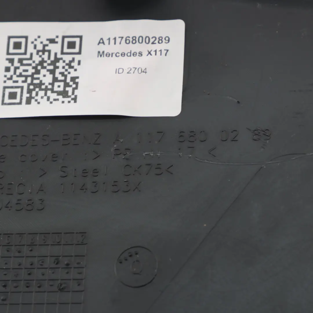 Dashboard Side Cover Right O/S Panel Trim Black to Mercedes CLA C117 with Part number A1176800289 Mercedes CLA C117 Dashboard Side Cover Right O/S Panel Trim Black - SKU rhd-A1176800289 - Part number A1176800289