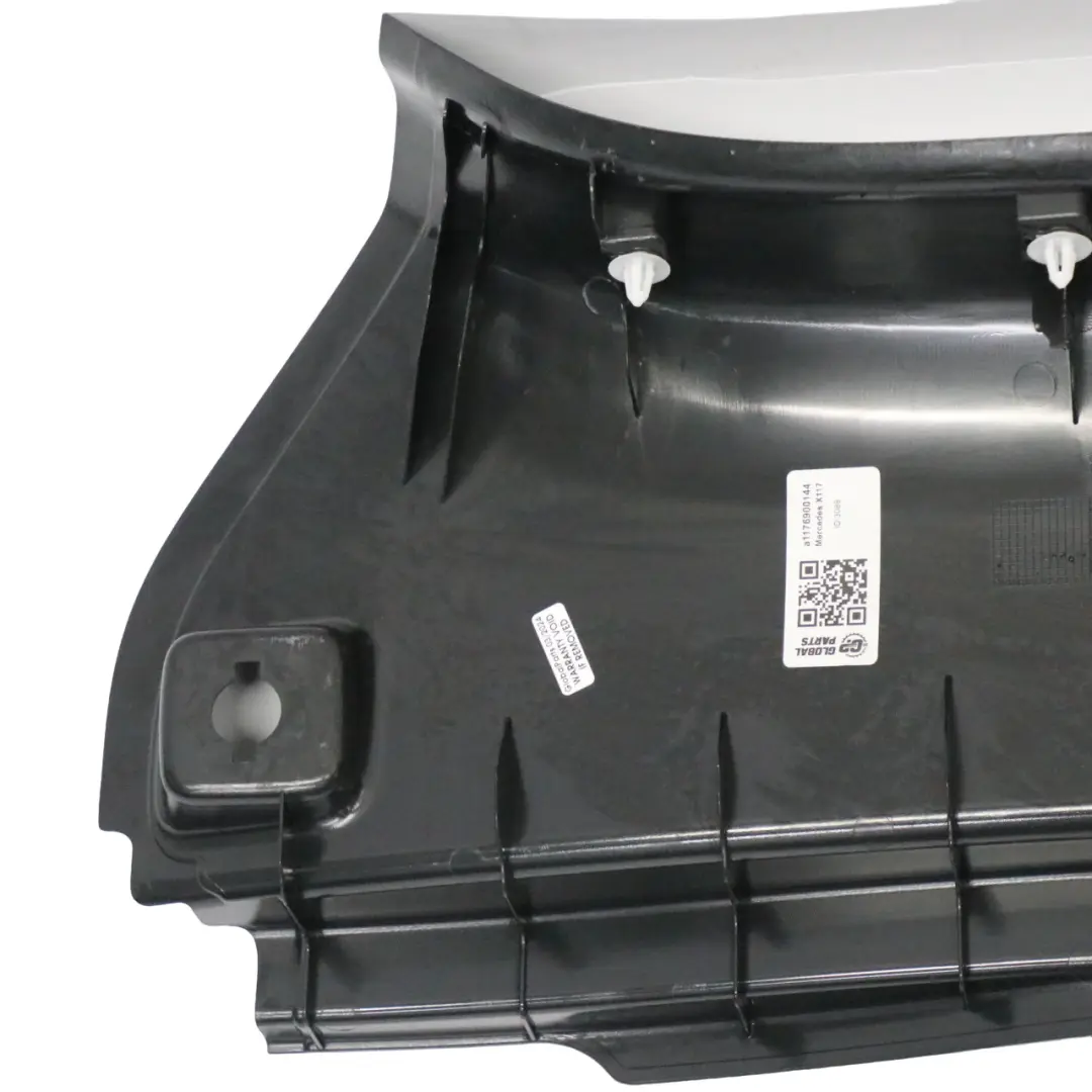 Trunk Boot Trim Loading Sill Edge Cover Panel to Mercedes X117 with Part number A1176900144 Mercedes X117 Trunk Boot Trim Loading Sill Edge Cover Panel - SKU a1176900144 - Part number A1176900144