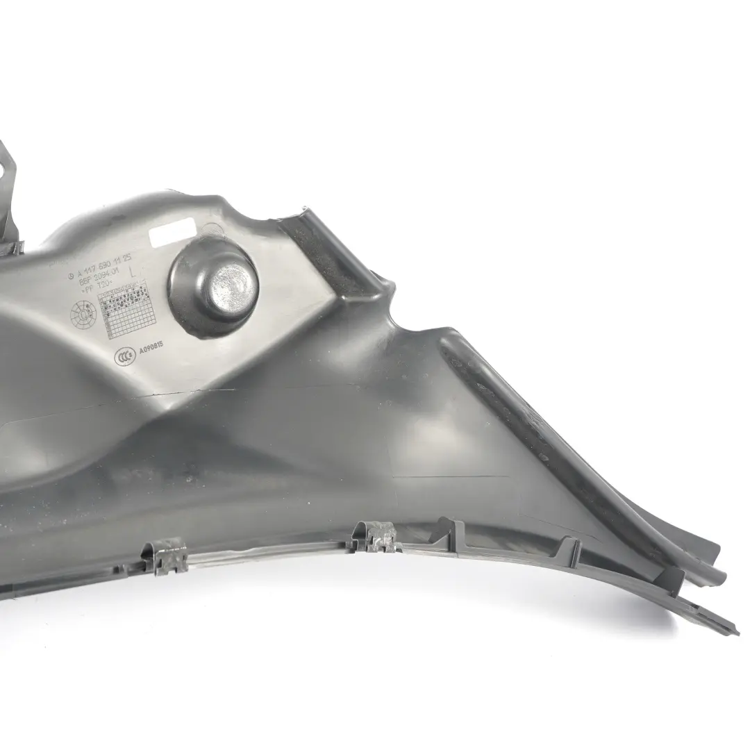 Mercedes C117 Couvercle panneau garniture coffre arrière gauche - SKU a1176901125 - Numéro de pièce a1176901125