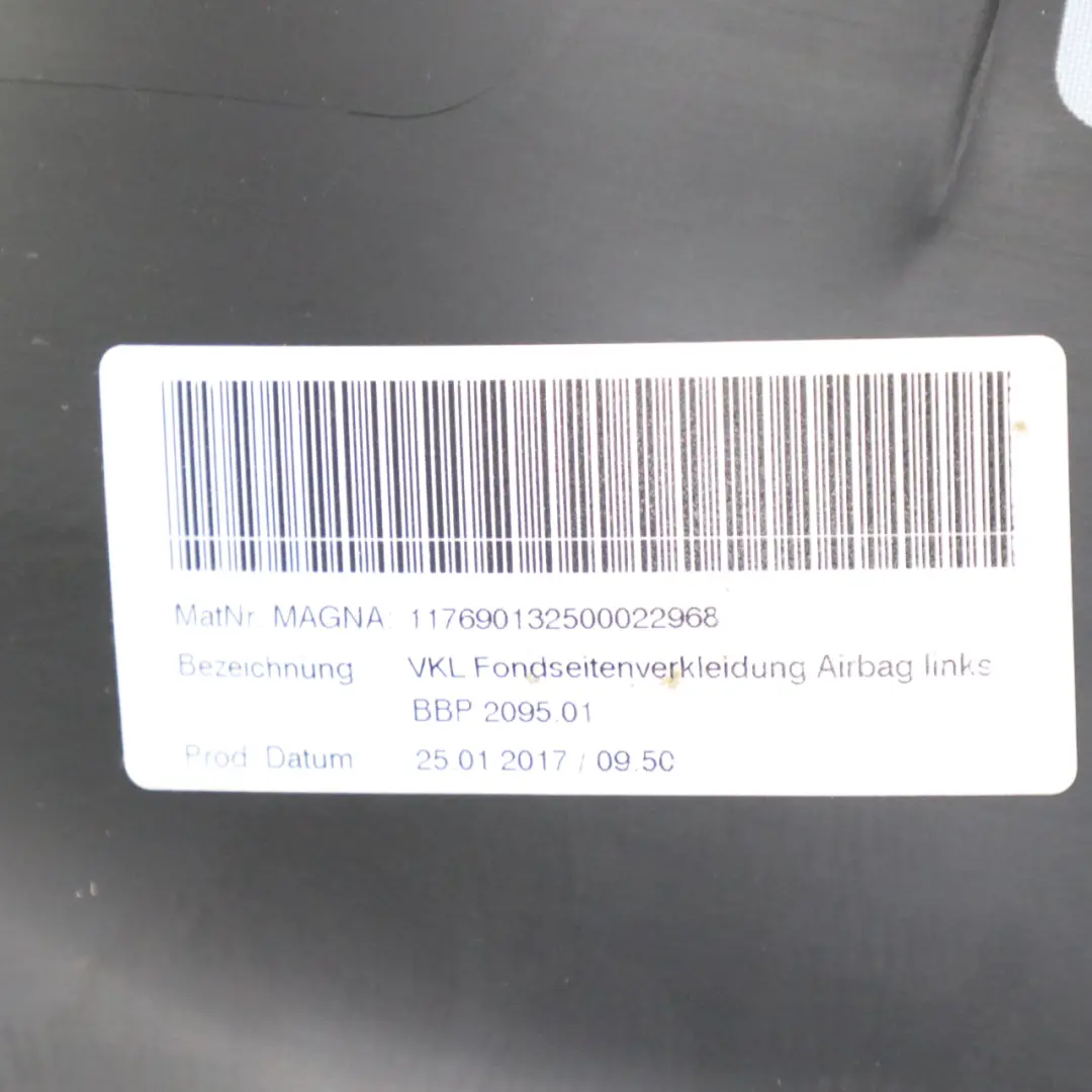Mercedes C117 Osłona Słupka C Panel Boczny Dolny Tył lewa Czarna - SKU A1176901325 - Numer Części A1176901325