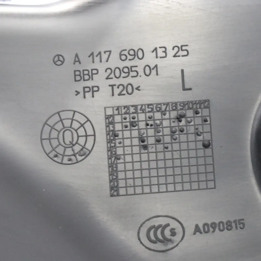  Innenverkleidung Mercedes C117 Säule C Seitenverkleidung Hinten Links Schwarz - SKU A1176901325 - Teilenummer A1176901325