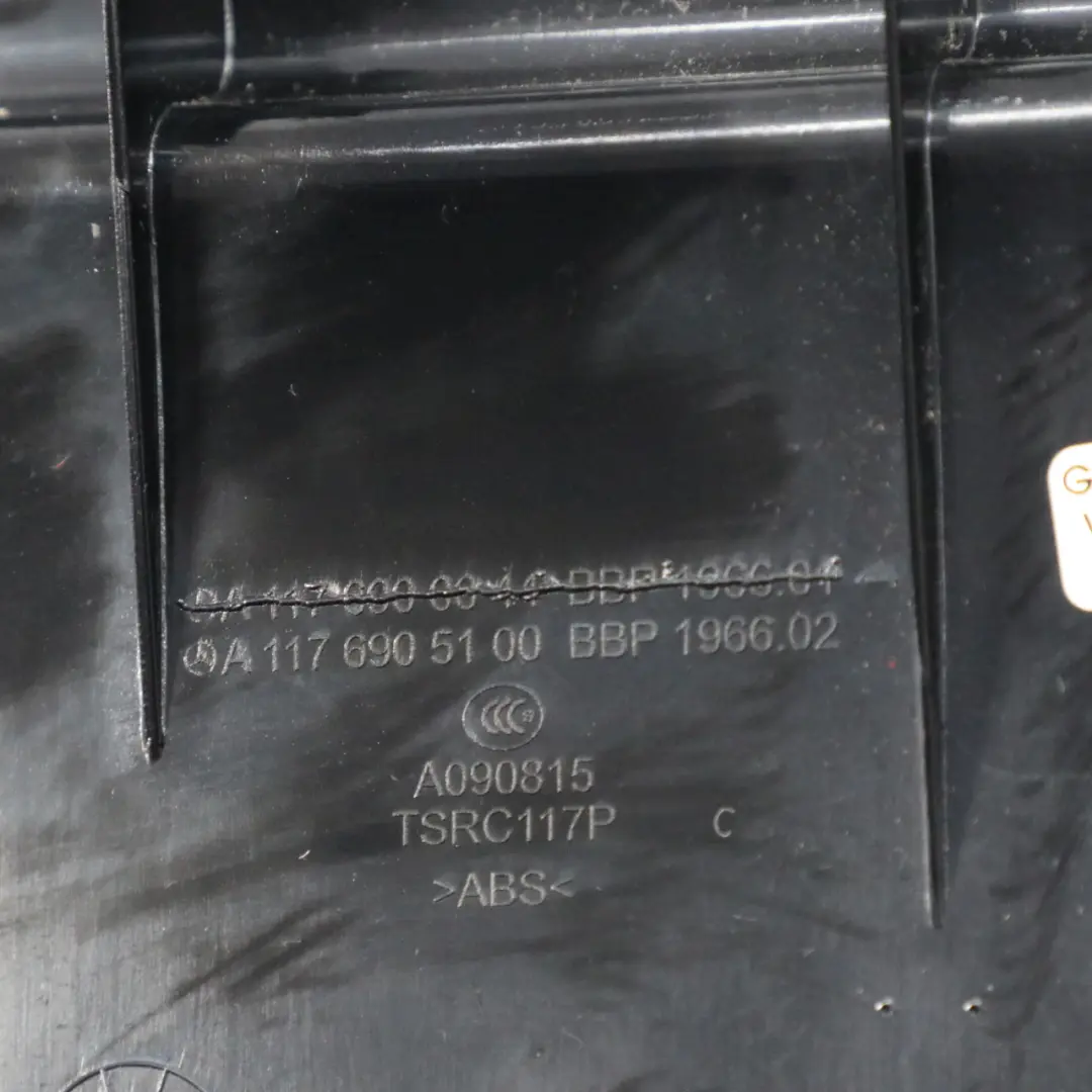 Soglia bagagliaio Mercedes C117 Pannello bordo carico bagagliaio posteriore nero - SKU A1176905100 - Numero di parte A1176905100