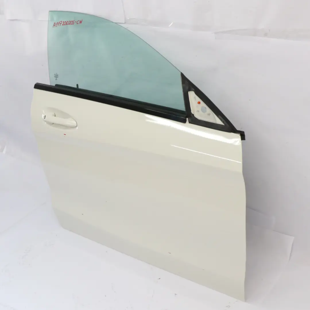 Mercedes C117 Door Front Right O/S Covering Panel Calcite White - 650 - SKU A1177200205-CW - Part number A1177200205