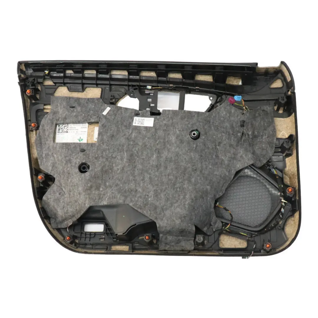 Door Card Cover Front Right O/S Trim Panel Black Leather to Mercedes CLA C117 with Part number A1177202462 Mercedes CLA C117 Door Card Cover Front Right O/S Trim Panel Black Leather - SKU rhd-A1177202462 - Part number A1177202462