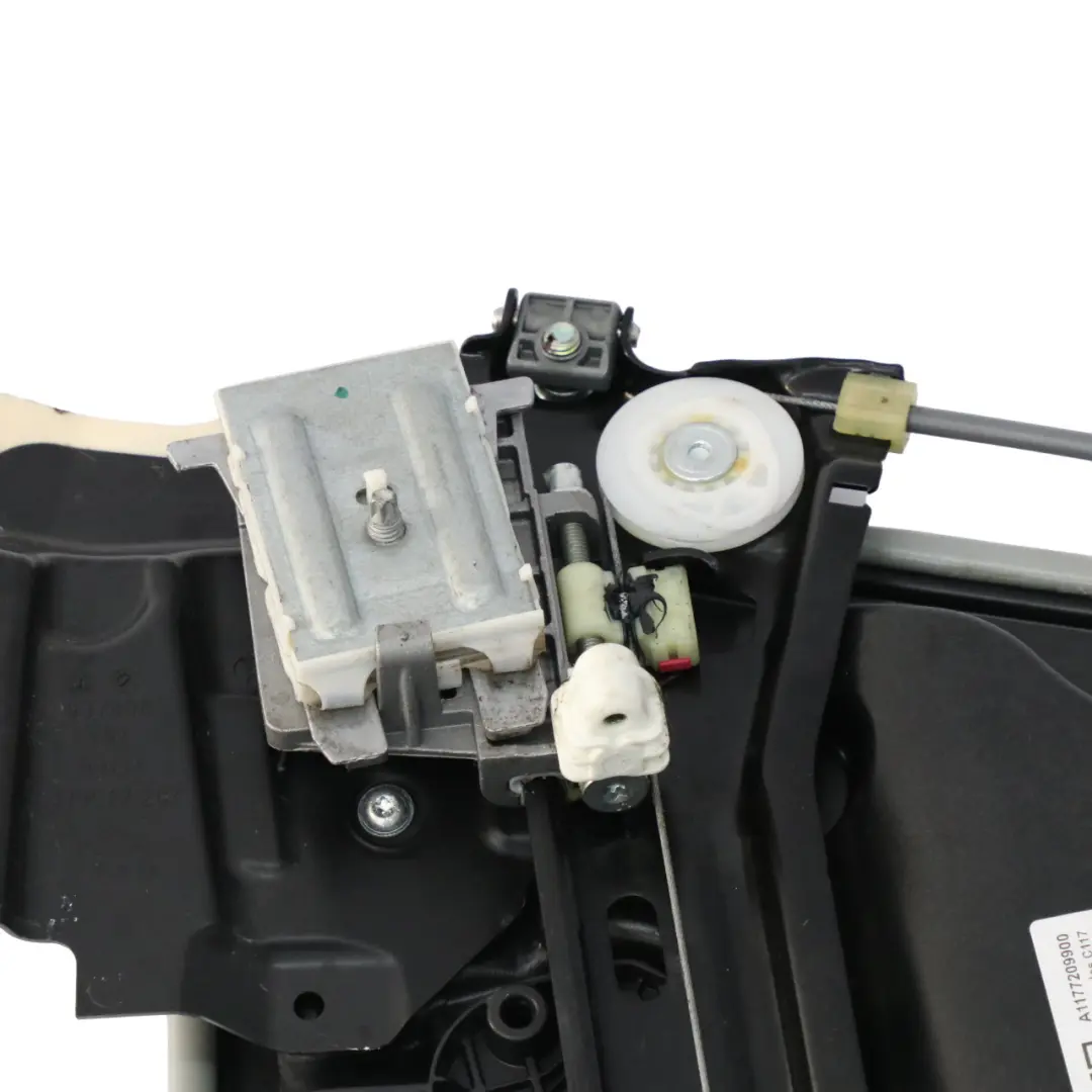 Elevalunas Delantero Derecho Regulador ventanilla para Mercedes CLA C117 con número de pieza A1177209900 Mercedes CLA C117 Elevalunas Delantero Derecho Regulador ventanilla - SKU A1177209900 - Número de pieza A1177209900