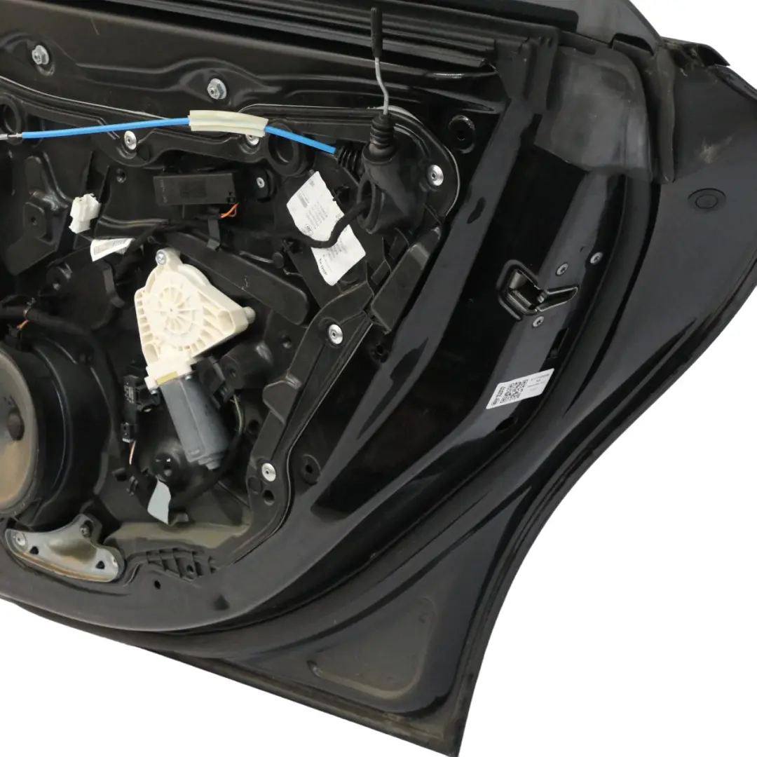 Door Rear Right O/S Kosmos Cosmic Black Metallic - 191 to Mercedes CLA C117 with Part number A1177300205 Mercedes CLA C117 Door Rear Right O/S Kosmos Cosmic Black Metallic - 191 - SKU A1177300205-KB - Part number A1177300205