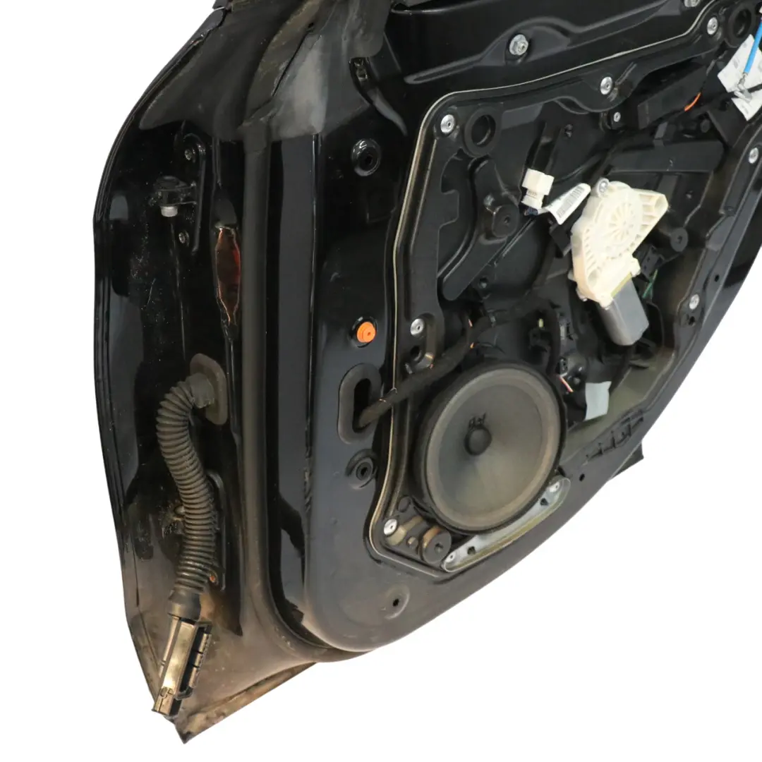 Door Rear Right O/S Kosmos Cosmic Black Metallic - 191 to Mercedes CLA C117 with Part number A1177300205 Mercedes CLA C117 Door Rear Right O/S Kosmos Cosmic Black Metallic - 191 - SKU A1177300205-KB - Part number A1177300205