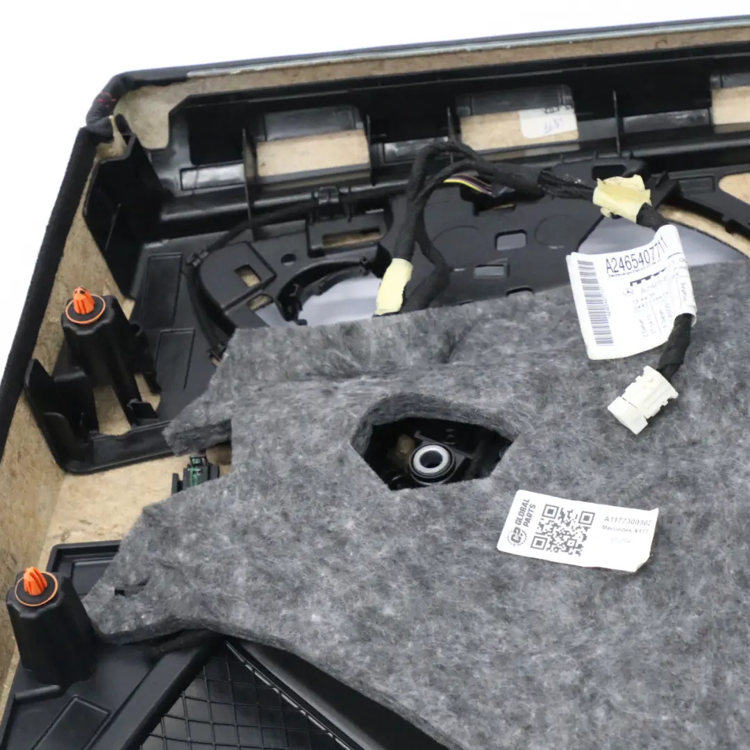 Mercedes C117 Scheda Porta Posteriore Sinistra Fodera Pannello Pelle Nero - SKU A1177300362 - Numero di parte A1177300362