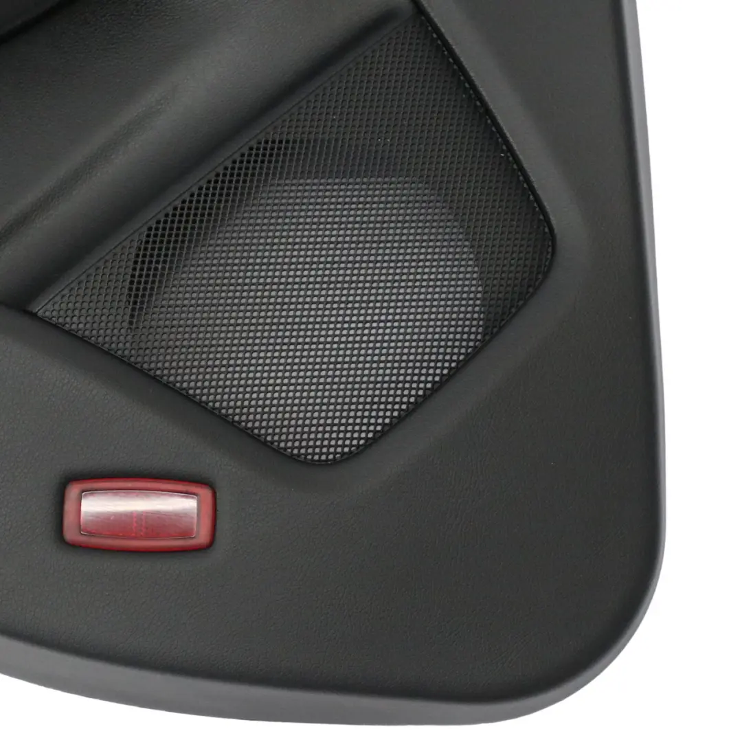 Mercedes C117 Carte Porte Arrière Gauche Panneau Doublure Cuir Noir Rouge Filets - SKU A1177300362 - Numéro de pièce A1177300362