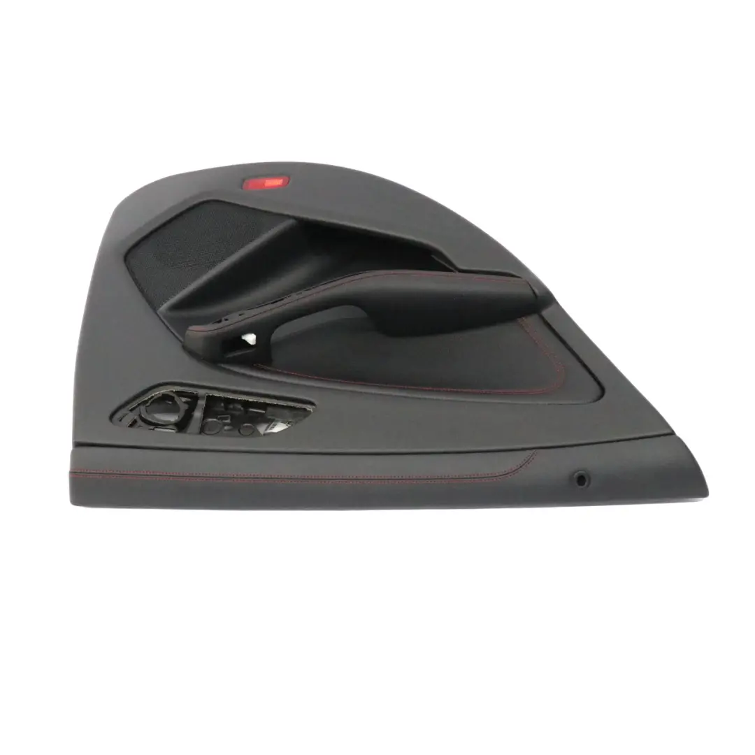 Mercedes C117 Door Card Rear Left N/S Lining Panel Leather Black Red Threads - SKU A1177300362 - Part number A1177300362