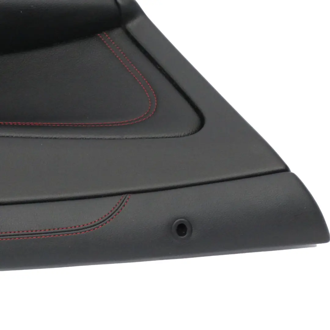 Mercedes C117 Tür karte hinten links Verkleidung Panel Leder Schwarz Rot Fäden - SKU A1177300362 - Teilenummer A1177300362