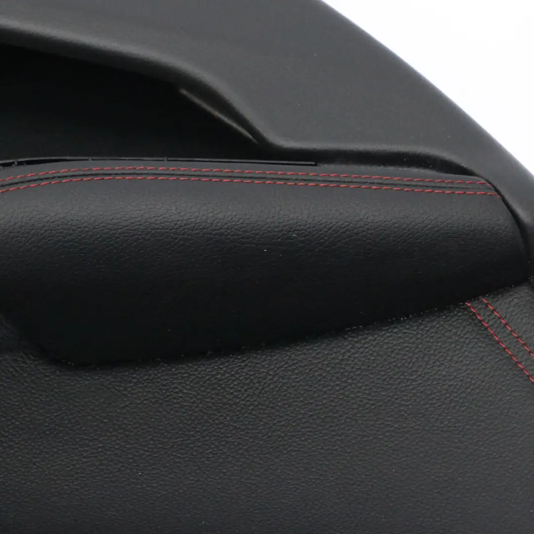 Mercedes C117 Door Card Rear Left N/S Lining Panel Leather Black Red Threads - SKU A1177300362 - Part number A1177300362