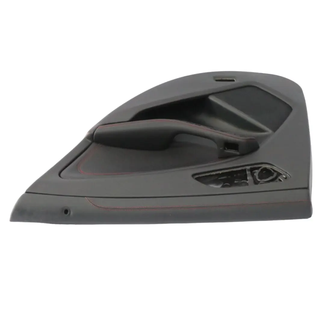 Door Card Rear Right O/S Lining Panel Leather Black Red Threads to Mercedes C117 with Part number A1177300462 Mercedes C117 Door Card Rear Right O/S Lining Panel Leather Black Red Threads - SKU A1177300462 - Part number A1177300462
