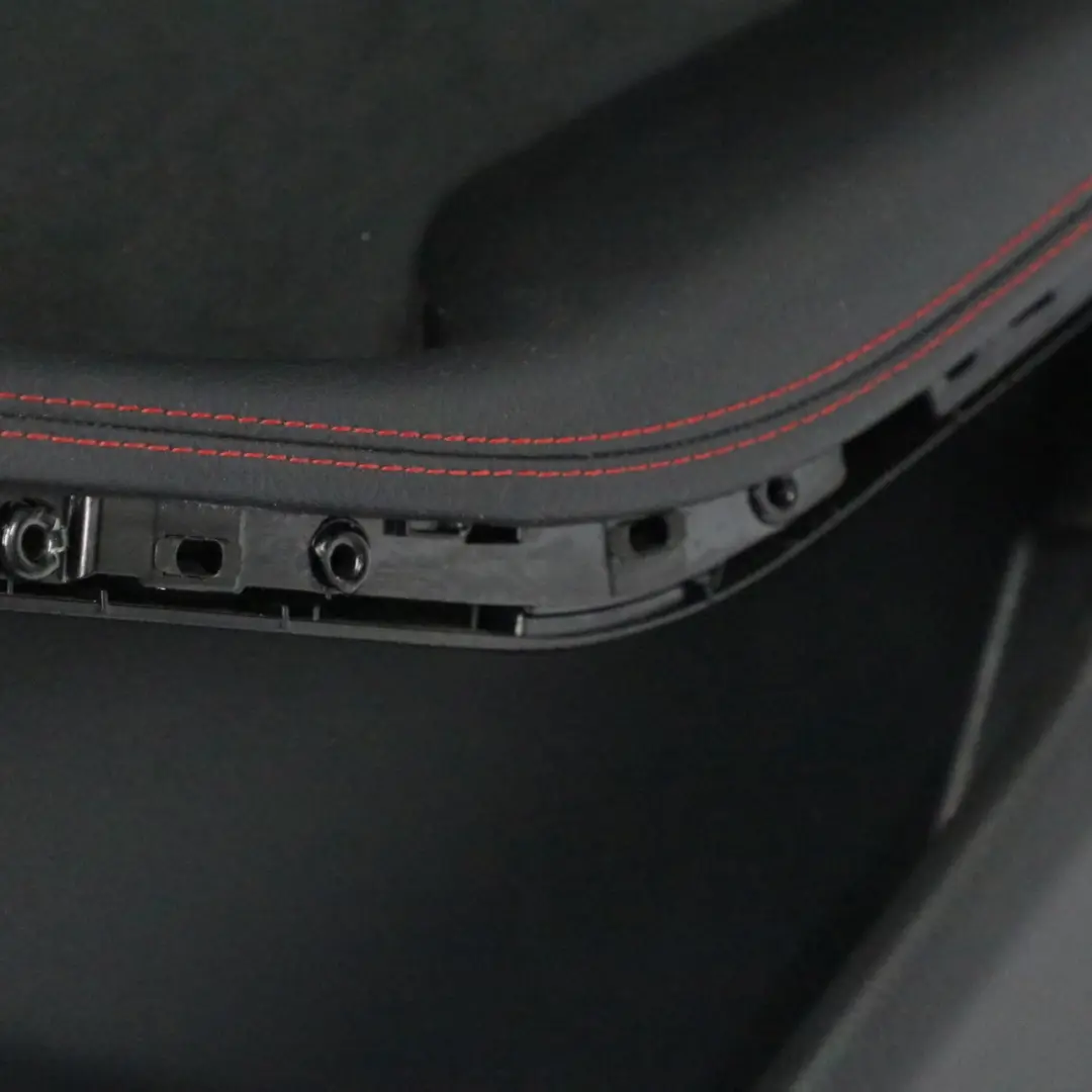 Mercedes C117 Scheda Porta Posteriore Destra Fodera Pelle Nero Rosso Filetti - SKU A1177300862 - Numero di parte A1177300862