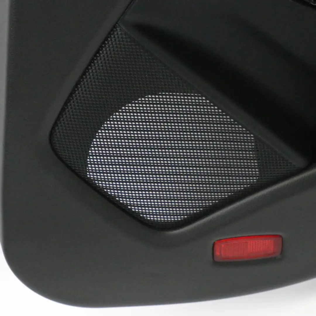 Mercedes C117 Tarjeta de Puerta Trasera Derecha Forro Cuero Negro Rojo Hilos - SKU A1177300862 - Número de pieza A1177300862