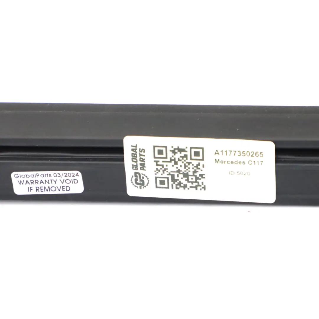 Right O/S Door Window Sealing Rail Inside to Mercedes C117 Rear with Part number A1177350265 Mercedes C117 Rear Right O/S Door Window Sealing Rail Inside - SKU A1177350265 - Part number A1177350265