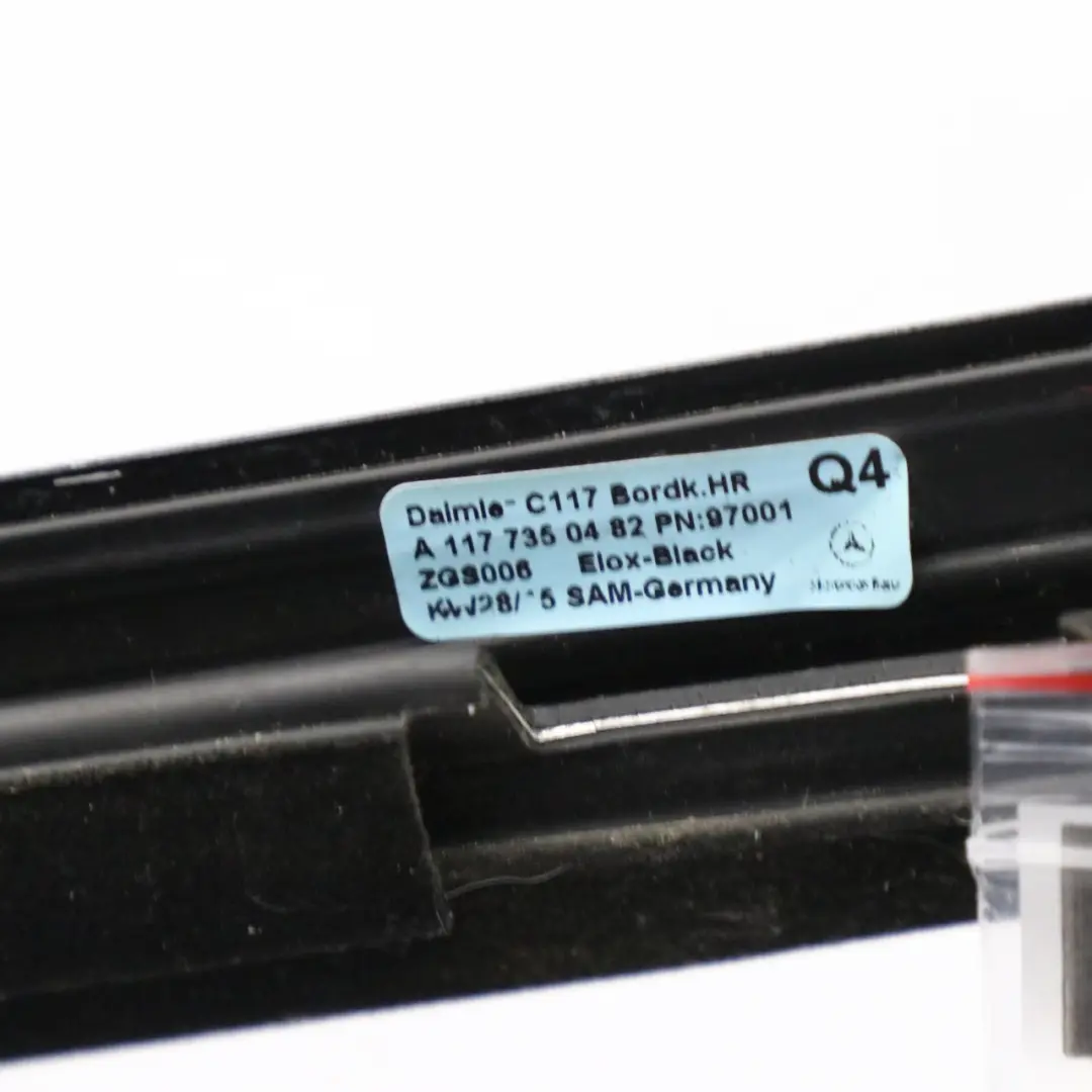 Mercedes C117 Seal Door Window Guide Rear Right O/S Trim Strip - SKU A1177350482-1 - Part number A1177350482