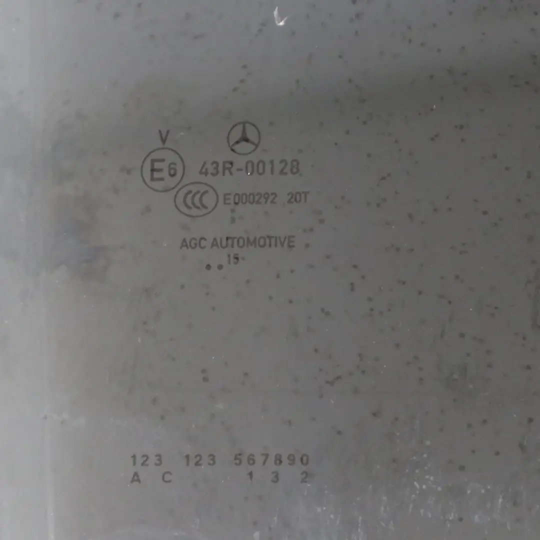 Window Glass Door Rear Right O/S Glazing Black to Mercedes CLA X117 with Part number A1177350810 Mercedes CLA X117 Window Glass Door Rear Right O/S Glazing Black - SKU A1177350810 - Part number A1177350810