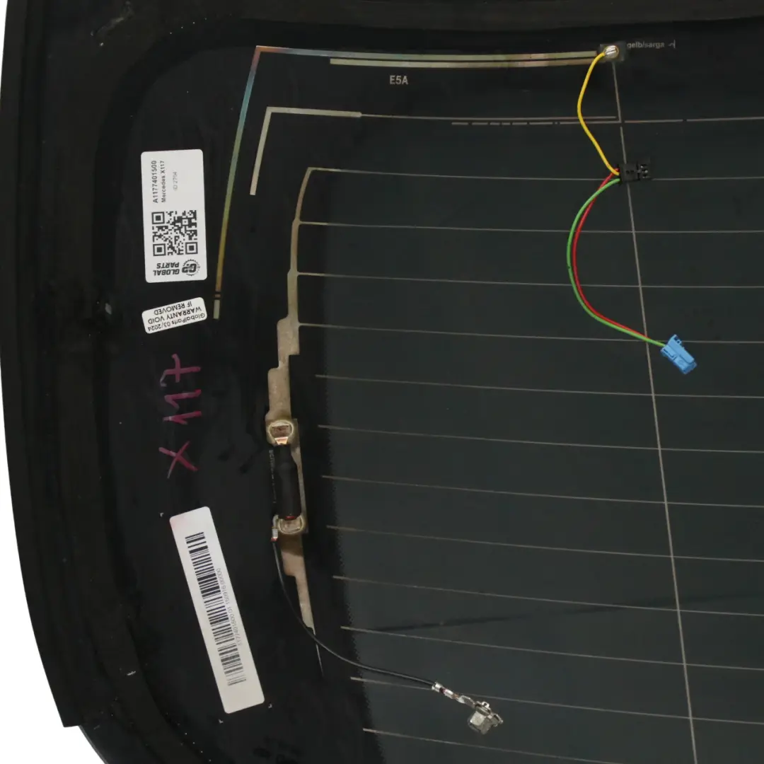 Heck klappe Kofferraum fenster Glas verglasung für Mercedes CLA X117 mit Teilenummer A1177401500 Mercedes CLA X117 Heck klappe Kofferraum fenster Glas verglasung - SKU A1177401500 - Teilenummer A1177401500