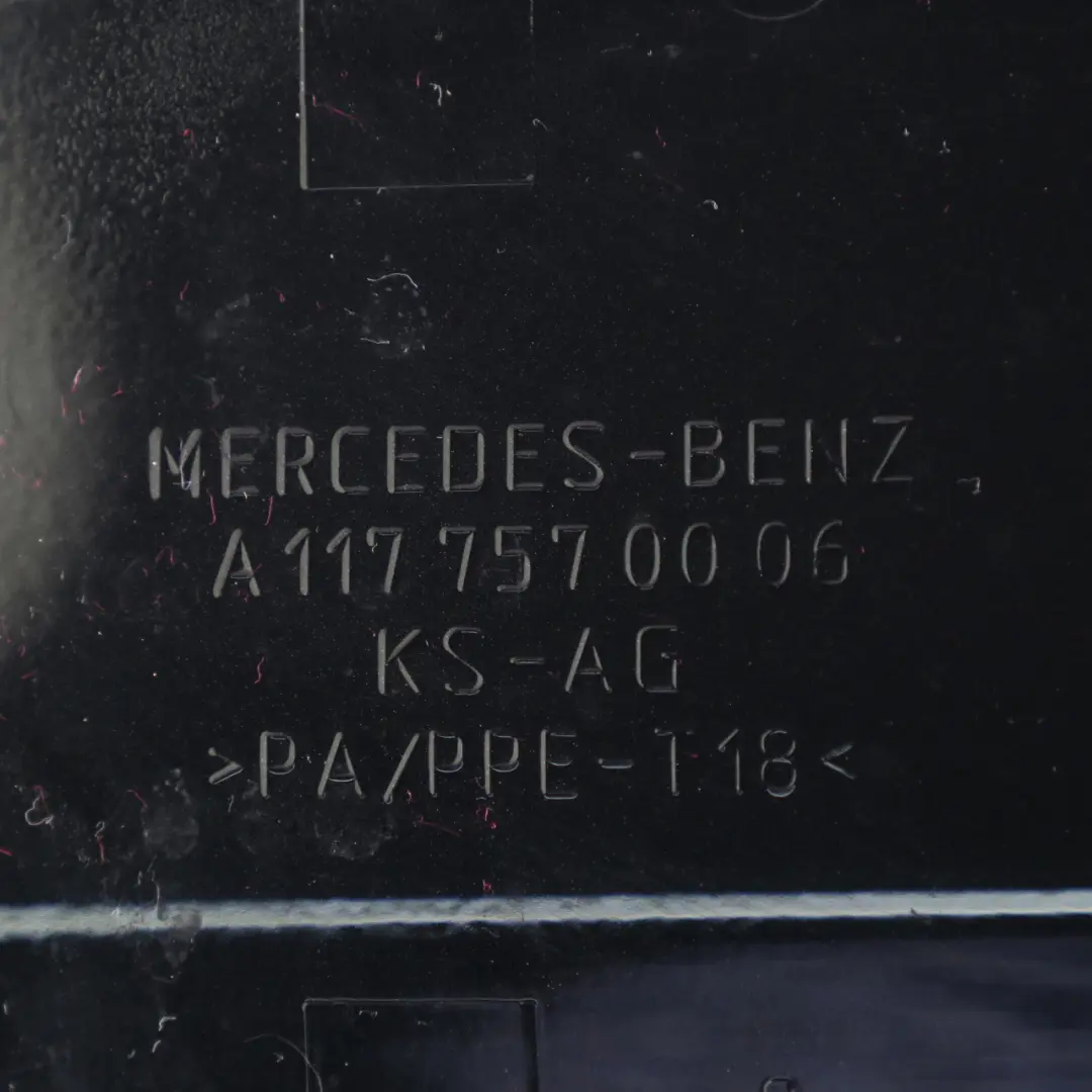 Mercedes C117 Couvercle de réservoir de carburant noir obsidien 197 - SKU a1177570006-OB - Numéro de pièce A1177570006