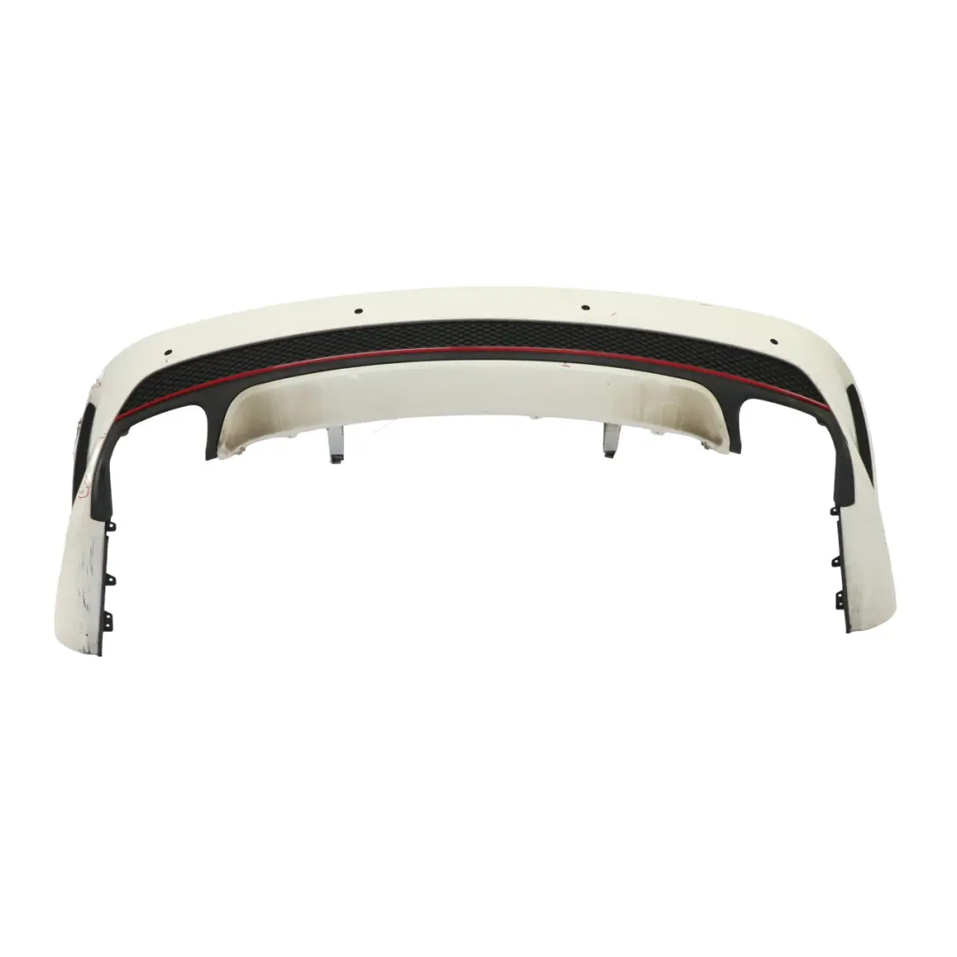 Bumper Trim Panel AMG Calcite White - 650 to Mercedes C117 Rear with Part number A1178805040 Mercedes C117 Rear Bumper Trim Panel AMG Calcite White - 650 - SKU A1178805040-CW - Part number A1178805040