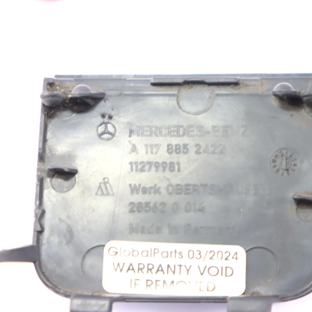 Copertura occhiello traino Mercedes C117 Inserto paraurti posteriore per con numero di parte A1178852422 Copertura occhiello traino Mercedes C117 Inserto paraurti posteriore - SKU A1178852422 - Numero di parte A1178852422