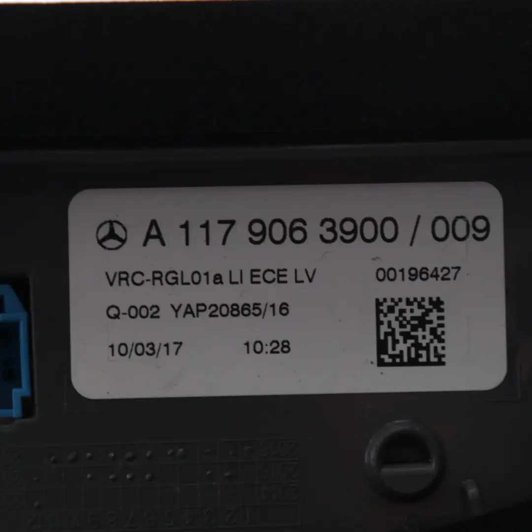 Rück leuchte Licht links Seite Panel Rücklicht für Mercedes CLA C117 mit Teilenummer A1179063900 Mercedes CLA C117 Rück leuchte Licht links Seite Panel Rücklicht - SKU A1179063900 - Teilenummer A1179063900