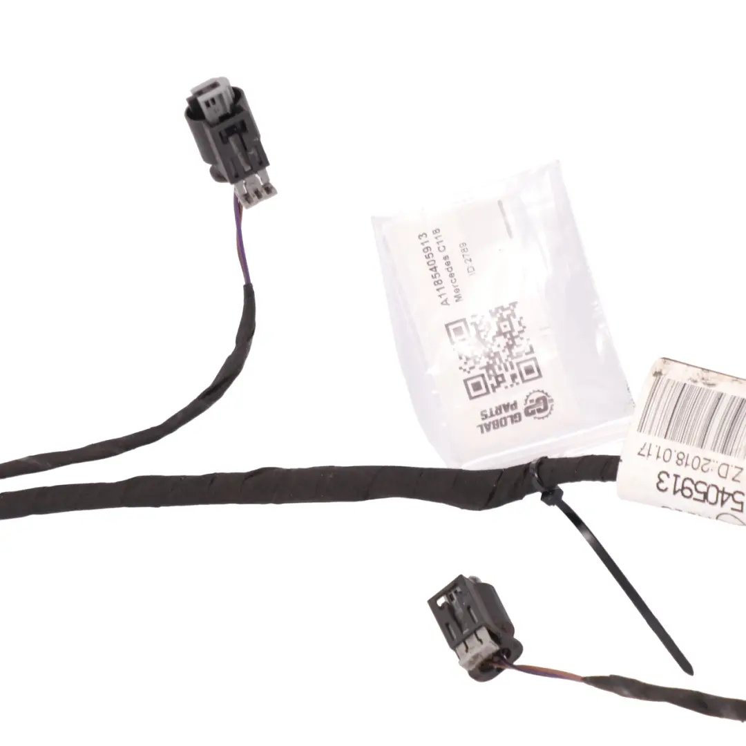 Mercedes CLA C118 Parachoques trasero PDC Cableado Sensor aparcamient Loom Arnés - SKU A1185405913 - Número de pieza A1185405913