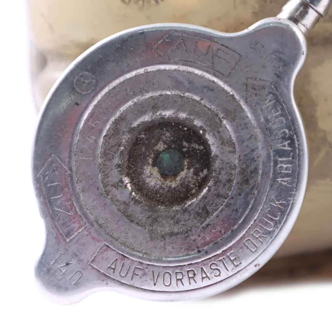 Depósito de Expansión del Refrigerante Botella para Mercedes W124 con número de pieza A1245001349 Mercedes W124 Depósito de Expansión del Refrigerante Botella - SKU a1245001349 - Número de pieza A1245001349