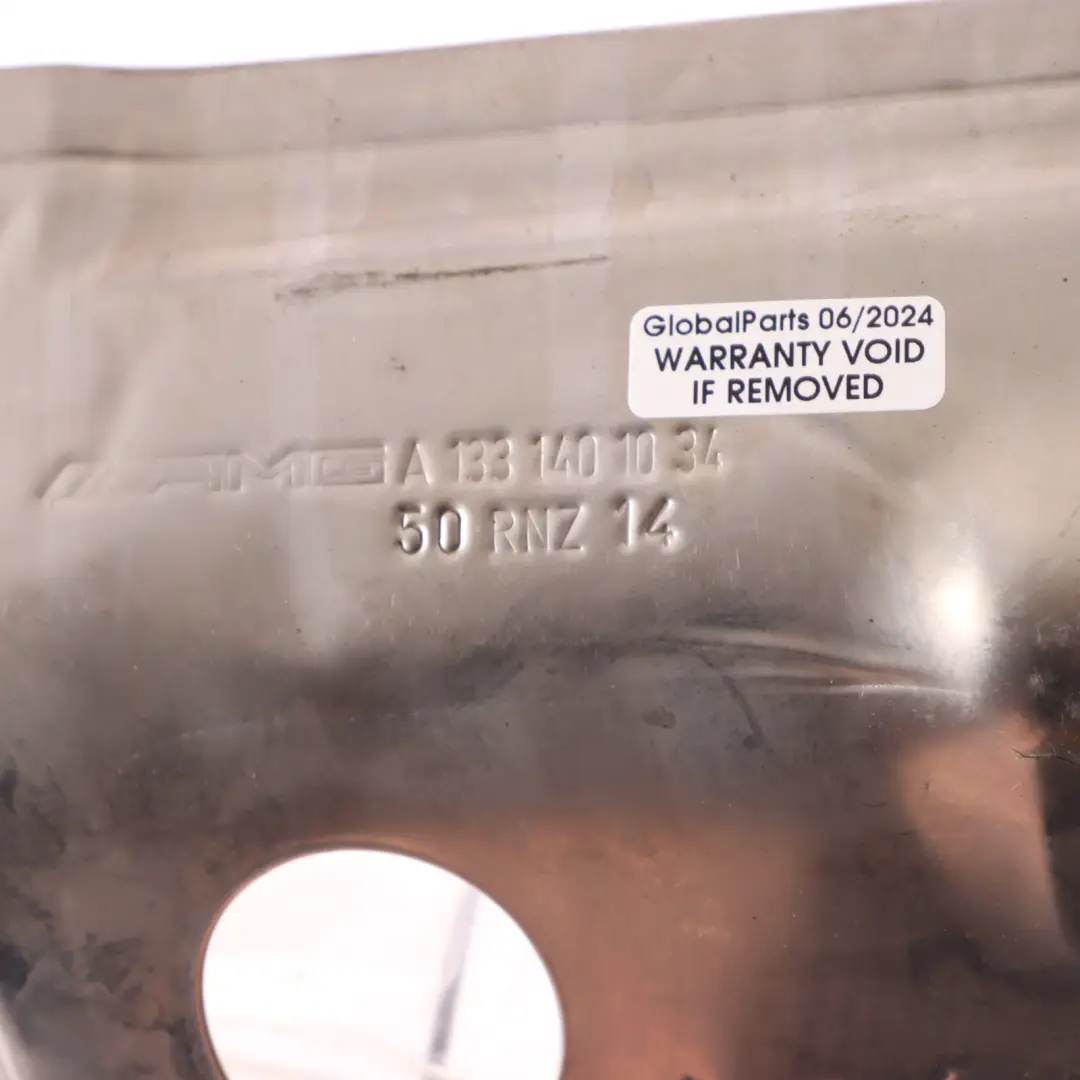 A45 Turbo Heat Shield Protection to Mercedes W176 AMG with Part number A1331401034 Mercedes W176 AMG A45 Turbo Heat Shield Protection - SKU A1331401034 - Part number A1331401034