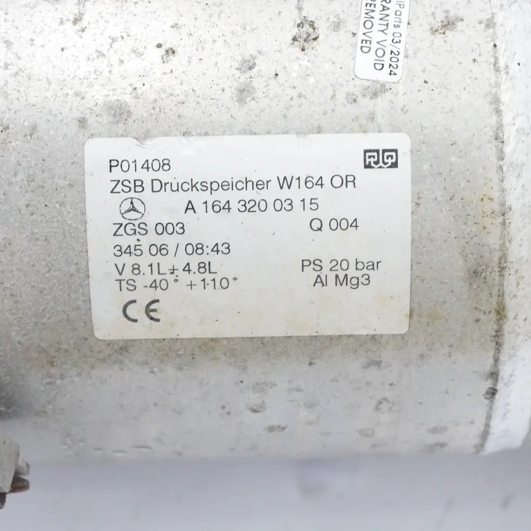 Sospensione pneumatica Pompa compressore Airmatic per Mercedes GL X164 con numero di parte A1643200315 Mercedes GL X164 Sospensione pneumatica Pompa compressore Airmatic - SKU A1643200315 - Numero di parte A1643200315