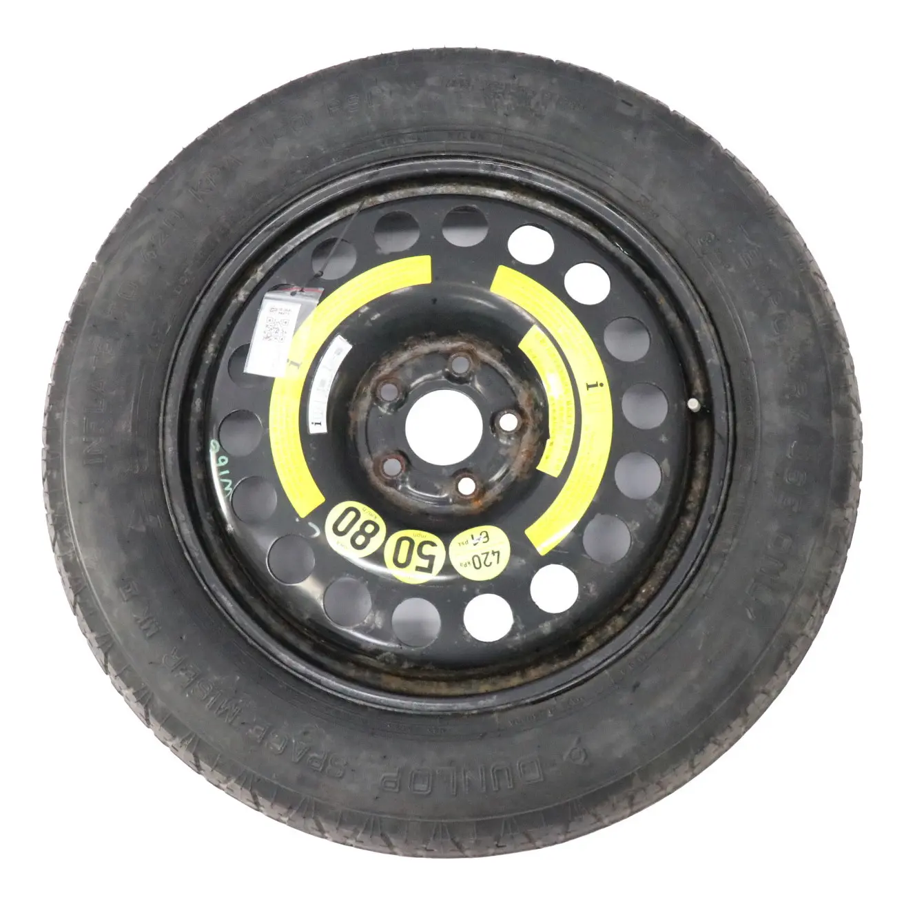 Mercedes W164 W166 Ruota scorta acciaio 18" 4J Pneumatico R18 155/90 A1644000002