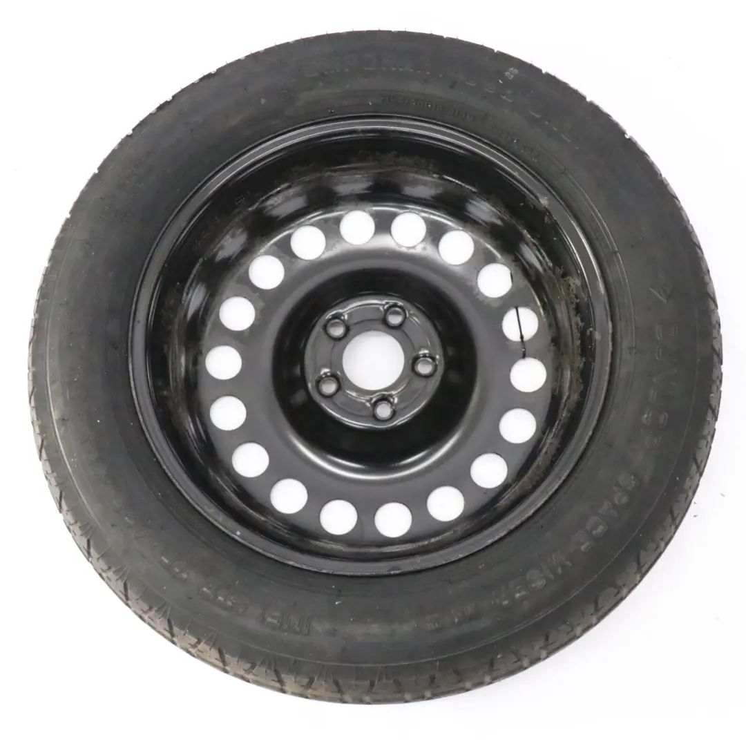 Mercedes W164 W166 Roue secours Acier 18" 4J Pneu Dunlop R18 155/90 - SKU A1644000002-1 - Numéro de pièce A1644000002