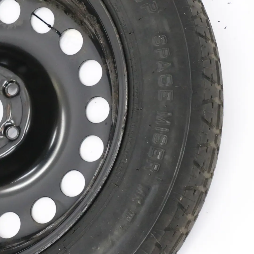 Spare Wheel Steel 18" 4J Tyre Dunlop R18 155/90 to Mercedes W164 W166 with Part number A1644000002 Mercedes W164 W166 Spare Wheel Steel 18" 4J Tyre Dunlop R18 155/90 - SKU A1644000002-1 - Part number A1644000002