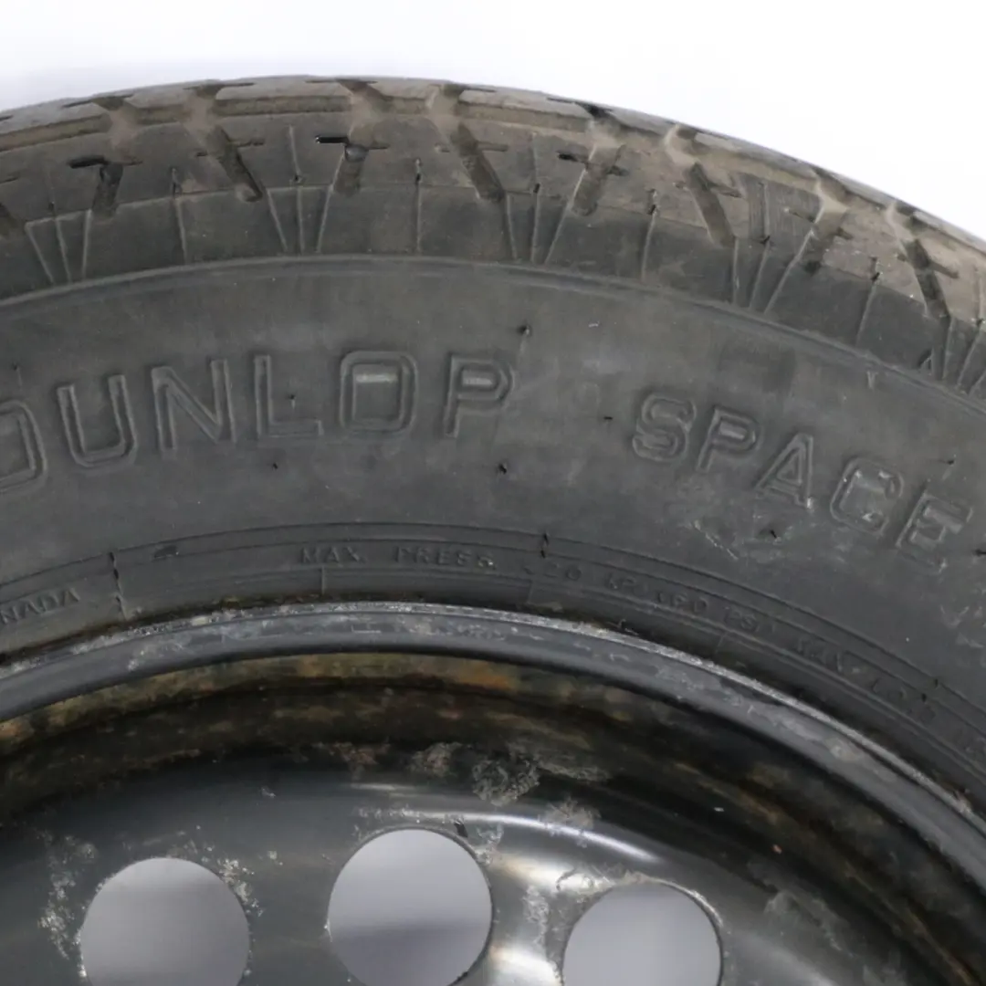 Mercedes W164 W166 Roue secours Acier 18" 4J Pneu Dunlop R18 155/90 - SKU A1644000002-1 - Numéro de pièce A1644000002