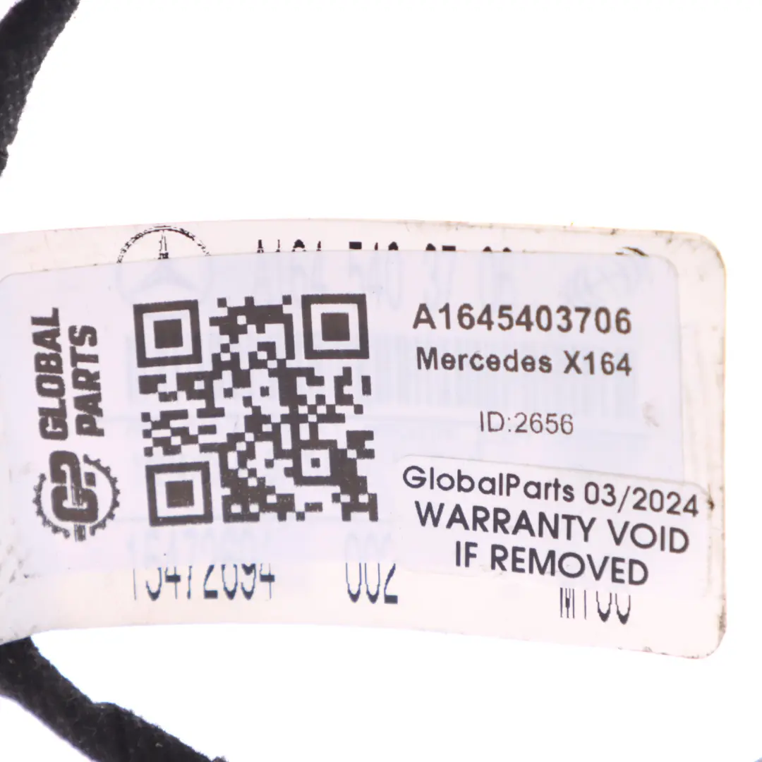 Mercedes X164 Salpicadero Paneles Control Inferior Interruptor Arnés - SKU A1645403706 - Número de pieza A1645403706