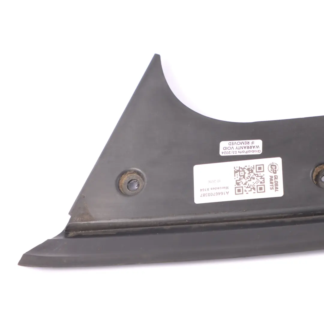 Fenêtre Arrière Gauche Cache Moule Joint pour Mercedes X164 à propos du numéro de pièce A1646700387 Mercedes X164 Fenêtre Arrière Gauche Cache Moule Joint - SKU A1646700387 - Numéro de pièce A1646700387