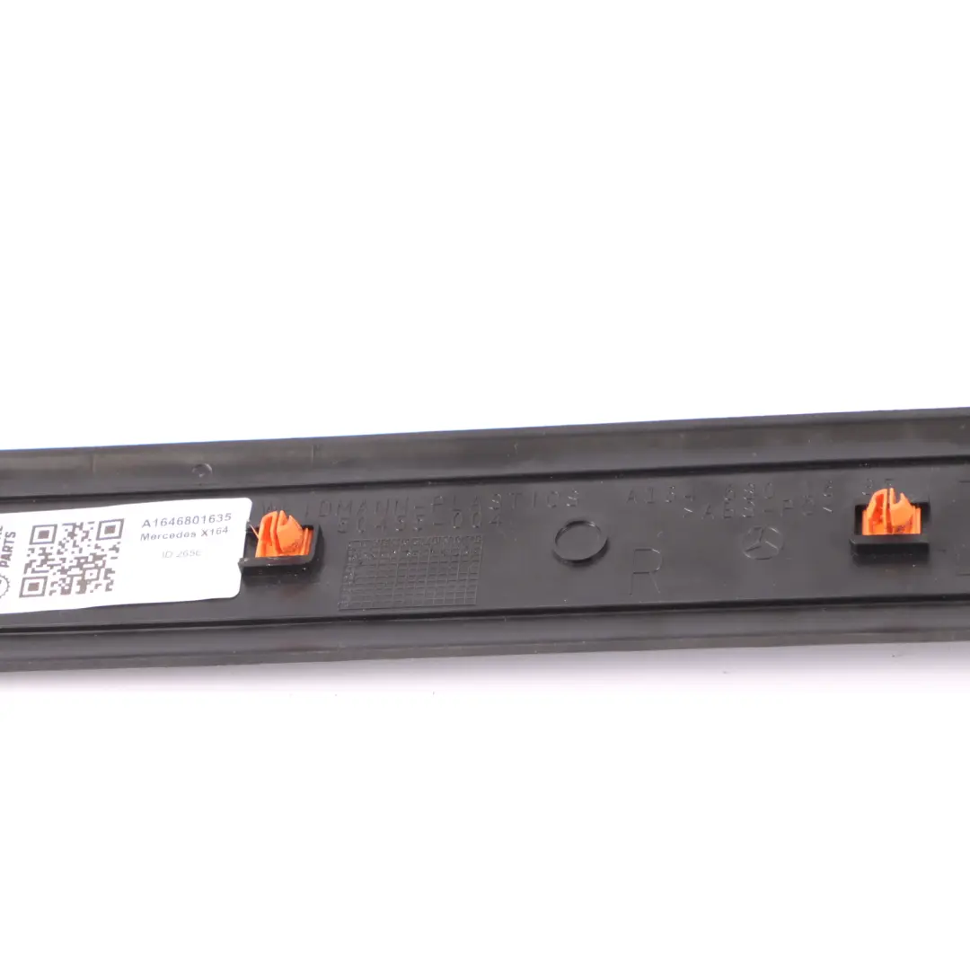 Sill Entrance Cover Mercedes X164 Rear Outside Strip Left Black to with Part number A1646801635 Sill Entrance Cover Mercedes X164 Rear Outside Strip Left Black - SKU A1646801635 - Part number A1646801635