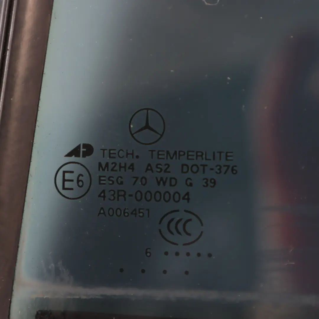 Mercedes GL X164 Window Glass Rear Left N/S Quarter Side Blue Glazing AS2 - SKU A1647300555 - Part number A1647300555