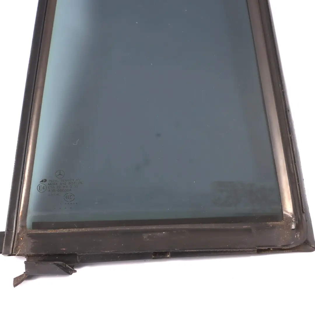 Mercedes GL X164 Window Glass Rear Left N/S Quarter Side Blue Glazing AS2 - SKU A1647300555 - Part number A1647300555